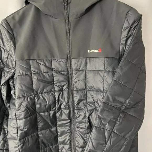 BARBOUR STRIDE HOODED LIGHTWEIGHT QUILTED JACKET MSRP$280 British Classic Great - Picture 8 of 12
